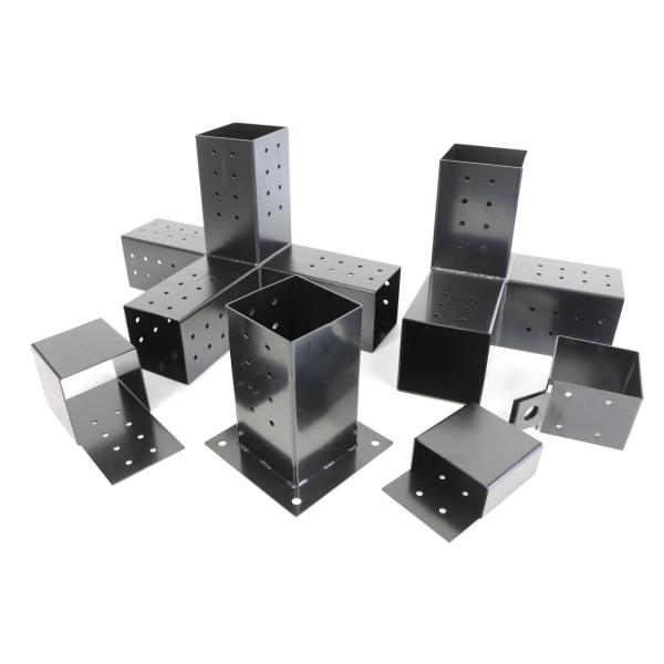 Rust Free Pergola Corner Brackets Outdoor Steel Powder Coated For 6x6 Posts