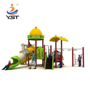 China Sports Park 2.5cbm Kids Playground Slide With Wingset wholesale