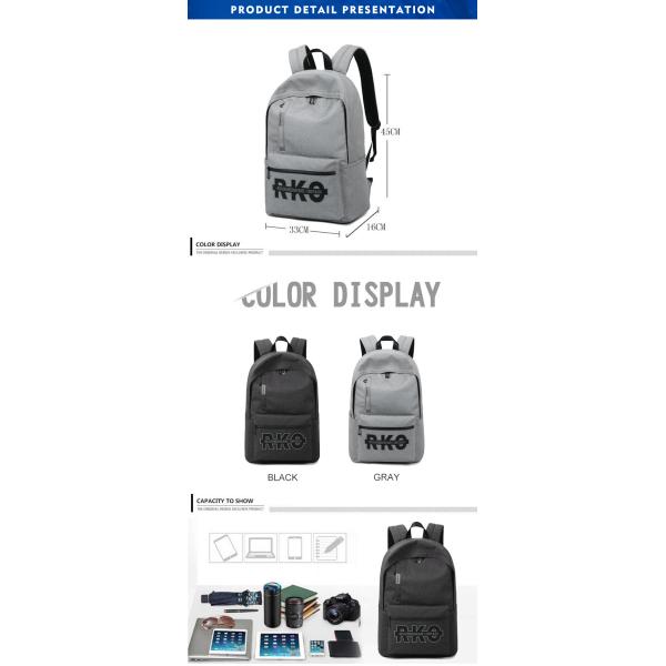 ISO9001 24L Student School Backpack Lightweight Laptop Backpack 0.6kg