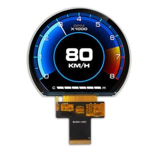 China 3.54 Inch Round LCD Panel for motocycle cluster on sale