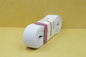 White Craft Flat Cord Rope Elastic Fabric Band Braided Stretch Strap Knit  For Sewing