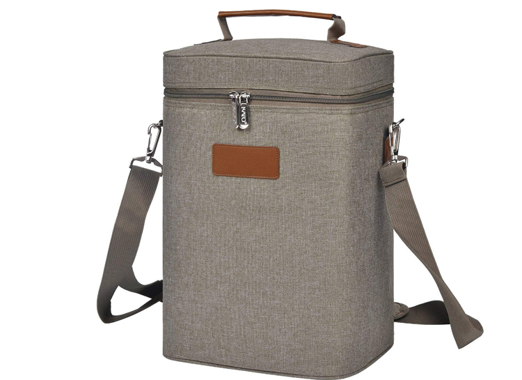 Premium quality Ice Insulated oxford wine bottle cooler bag for four wines