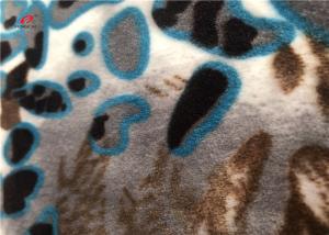 China 250GSM Paper Print Plush Spandex Velvet Fabric For Baby Blanket Garment wholesale