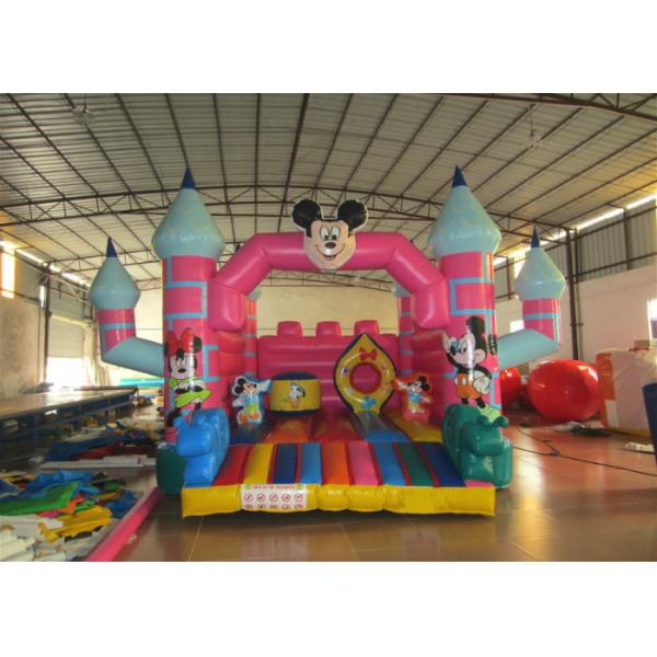 Mickey Mouse Kids Inflatable Bounce House 4.5 X 5 X 3.5m For 3 - 15 years Old Children