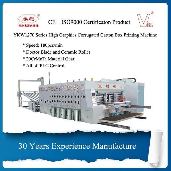 Quality Multicolor Corrugated Sheet Printing Machine With 2 Year Warranty for sale
