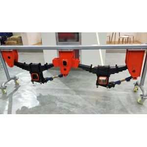 Rear Overslung Tandem Dual Axle Trailer Suspension 1300mm 200mm Hole