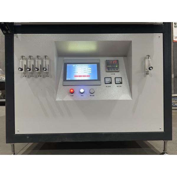 Side view of Hbf52-17o High Temperature Box Furnace showing ventilation system