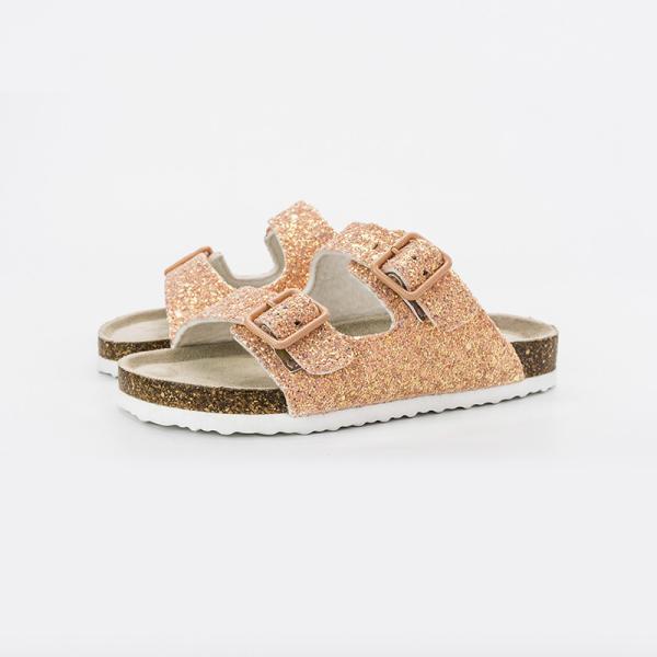 ISO9001 Kids PU Upper EVA Birkenstock Clogs outdoor With glitter color