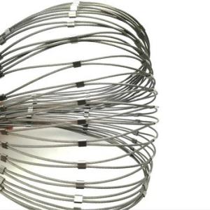 China 304/316 Metal Wire Rope Stainless Steel Ferrule Mesh For Protective Animal Zoo wholesale