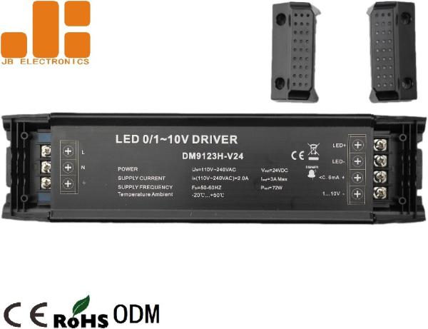 Quality 0 / 1 - 10V Signal LED Driver Dimming Control , Max 3A Low Voltage Lighting Dimmer for sale