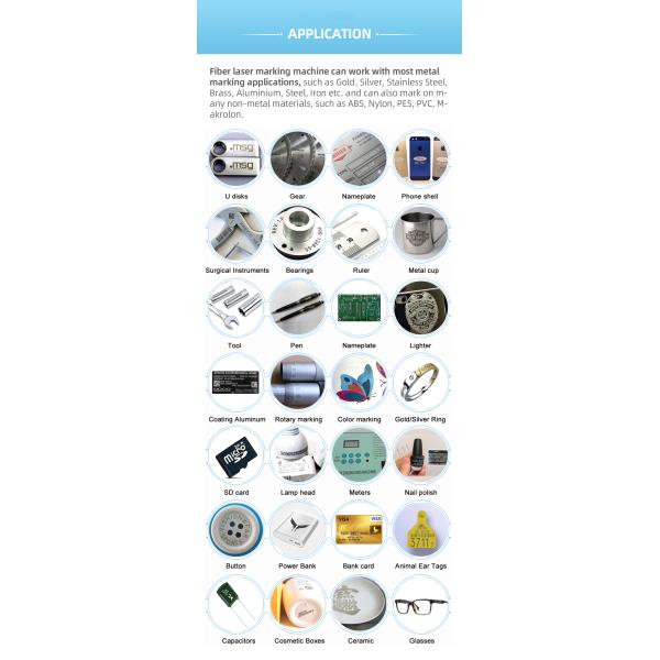 300*300mm Industrial Laser Marking Machine 50W , 50Hz Optical Laser Engraving Machine