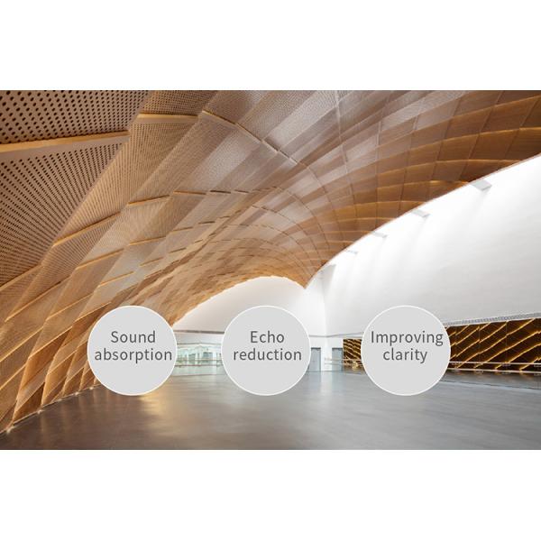 Great Sound Absorption Perforated Acoustic Wood Panels for House Decoration