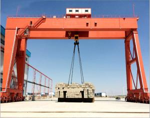 China Overhead 10m/Min Q345 A8 Double Girder Gantry Crane wholesale