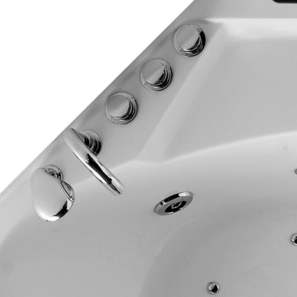 Bubble Bath Tub Body Spa Massage Bathtub With Shower 1630x830mm