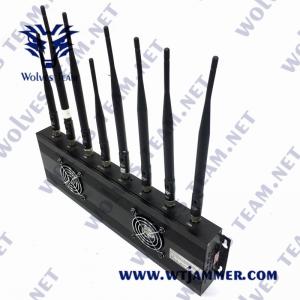 China 3G 4G 5G GSM Lojack Mobile Phone Blocker AC100V 35W GPS VHF UHF Jammer wholesale