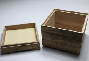 China Unfinished Wooden Tea Bag Box , Antique Style Small Wooden Packaging Box wholesale