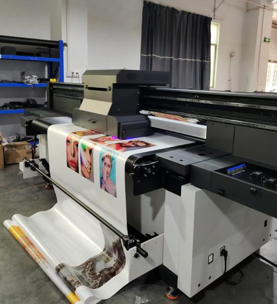 Quality CMYKL White Commercial Wallpaper Uv Printer Large Format Motor Plate Type Roll To Roll Priner for sale