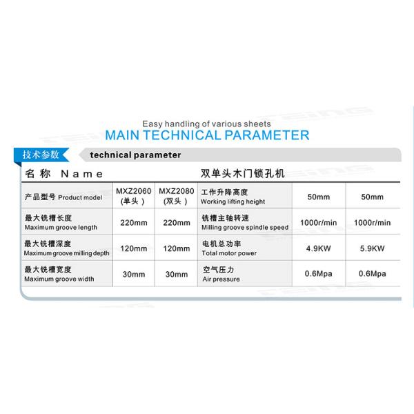 Automatic Woodworking Keyhole Machine MXZ2060 for Customers' Demand and Easy Operation