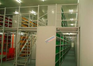 China Q235B Multi Tier Powder Coated Warehouse Racking Shelving Mezzanine wholesale