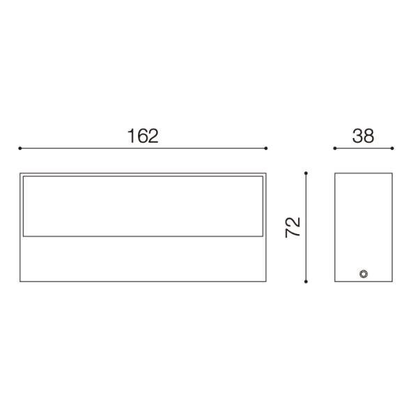 Exterior LED Up And Down Wall Light Decorative Wall Light Fixtures Surfaced Mounted