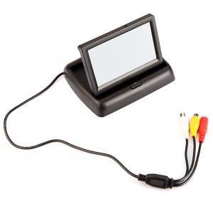 China Car LCD Monitor 4.3 Foldable Color LCD Monitor Car Reverse Rearview on sale