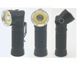 China Functional LED Flashlight 4x4x14cm With Adjustable Pivoting Head Up To 90 wholesale