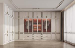 China Luxurious Spacious Custom Walk In Closet Stainless Steel French Style Walk In Closet wholesale