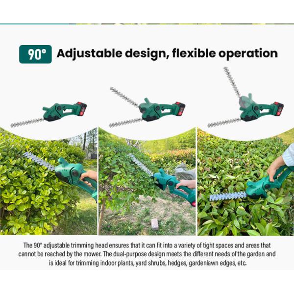 Li-Ion Cordless Electric 21v Handheld Hedge Shrub Trimmer Electric Pruning Shears Adjustable Pruning Tools