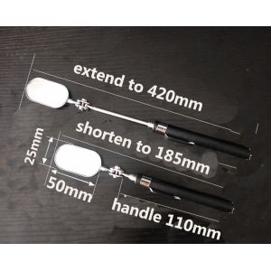 China Oval Telescopic Inspection Mirror 25*50MM wholesale