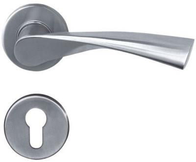 Quality 304 Stainless Steel External Door Handles , Casting Solid Ss Door Handles for sale
