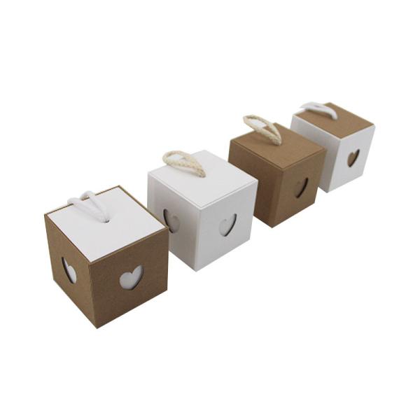 Custom Retro Candy Box Heart Window Kraft Paper Favour Box For Wedding Party