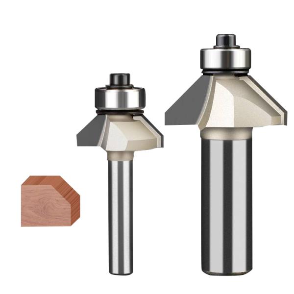 Customized High Quality Low Price 6mm 8mm Straight Bearing Trimming Bit Wood Milling Cutter Flush Trimming Router Bits