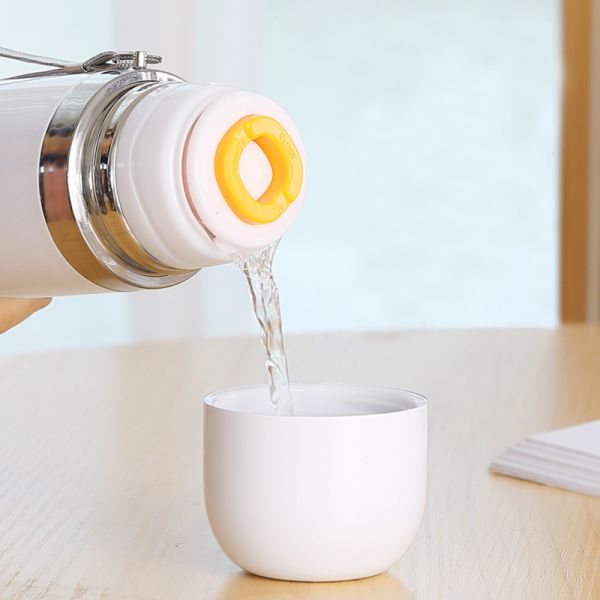 350ml And 500ml Coated White Sublimation Flask Blanks Water Bottle Vacuum Stainless Steel Water Bottle