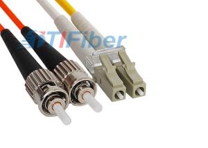 China FC / PC to LC / PC OM3 multimode fiber patch cord , Duplex duplex patch cord on sale