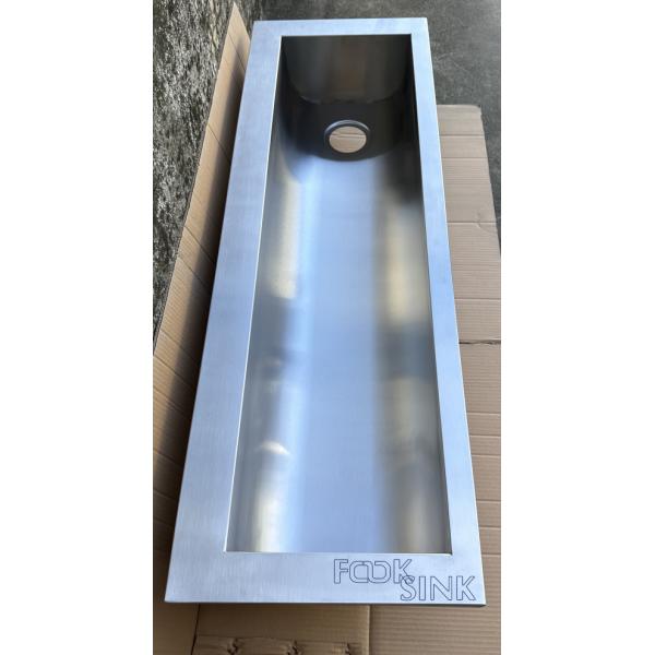 Commerical Wall Mounted Hung Single Wash Trough Basin Utility Stainless Steel 304 for food factory farms and petting zoos.