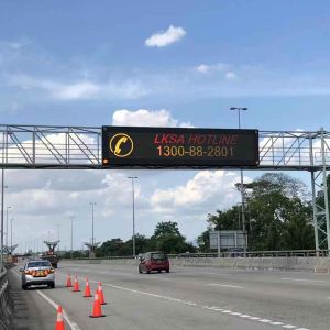 16mm Pixel Pitch VMS LED Display IP65 Waterproof 12000cd Brightness