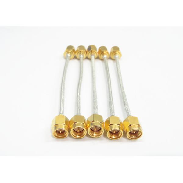 Copper Connector Male RF Cable Assemblies SMA 50 Ohm Gold Plated