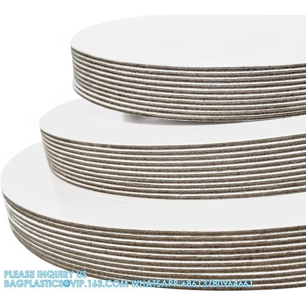Sturdy Round Cake Boards 8 ,10 And 12 Inch, Gold Cardboard Cake Circles Plate Scalloped Base 3 Size Cake Base
