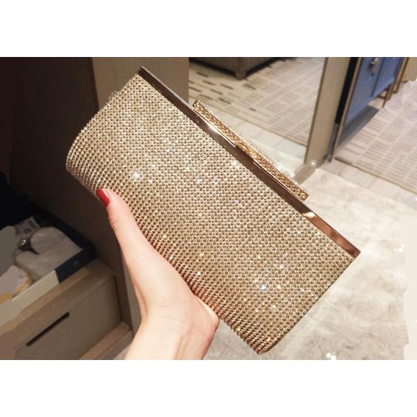 2019 new diamond-encrusted bag rhinestone lady clutch bride wedding banquet dinner party bag handbag for women