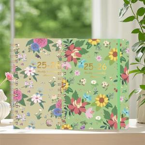 China Custom Spiral Hardcover Notebook A5 Lined Dot-Grid Embossed wholesale