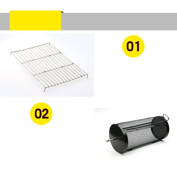 Burner Rotating Charcoal Bbq Grill , Small Chile Roaster With Adjustable Bbq Stand