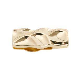 China Light Gold Wave Shape Handbag Lock Handbag Lock Hardware wholesale