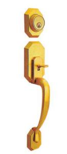 China Polished Entry Hardware Sets With Brass Cylinder Customized Service wholesale