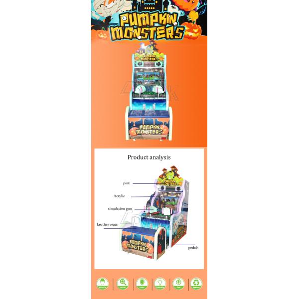 Pump King Monsters Water Shooting Machine Big water jet arcade video games ticket machine