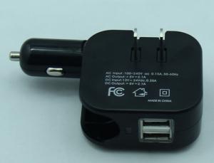 China 2 in 1 Dual USB Port car charger and wall charger wholesale