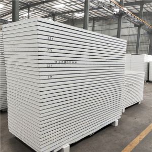Buy cheap 10kg EPS sandwich container house wall panel 1150-50-0.376mm greywhite steel from wholesalers