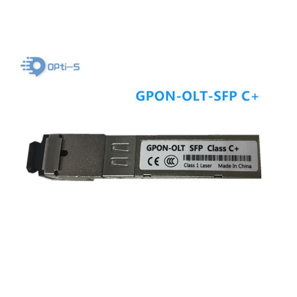 Class C+ 20km GPON OLT SFP Module TX 1490nm 2.488Gbps RX 1310nm 1.244Gbps huawei zte fiberhome compatible