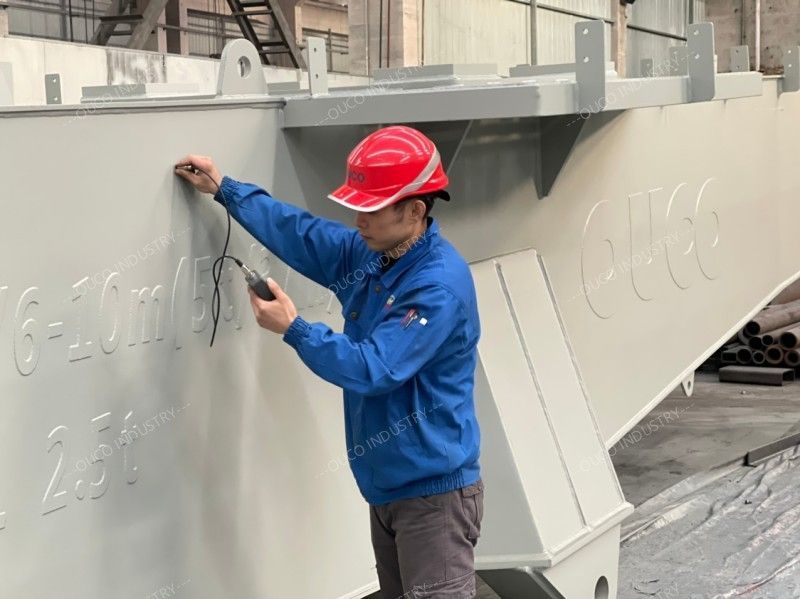 Sandblasting and painting process