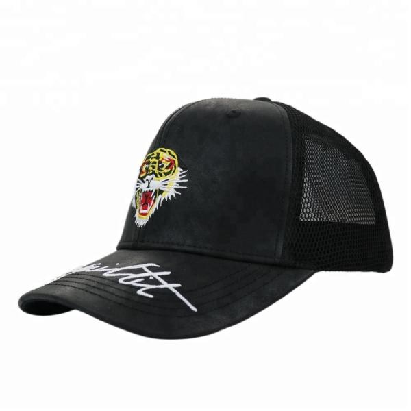 Quality Waterproof Casual PU Leather Baseball trucker Cap / Summer Baseball trucker Caps Unisex for sale