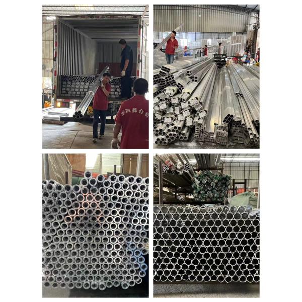 Adjustable Portable Stage Platform Modular System Square Red Finish Aluminum Alloy Stage